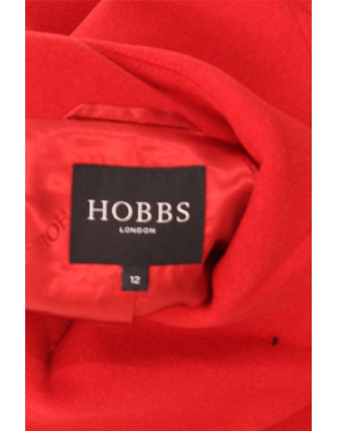 HOBBS Γυναικείο Πανωφόρι UK 12 Μαλλί μεσαίο κόκκινο