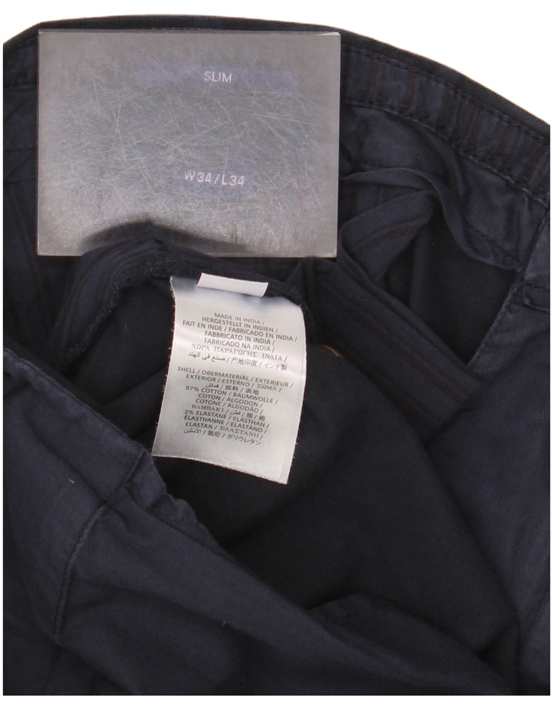 Ανδρικό παντελόνι Gant Slim Chino W34 L34 Navy Blue Cotton