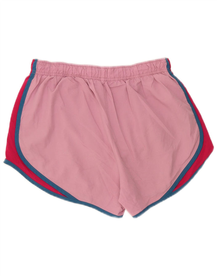 Γυναικείο αθλητικό σορτς Nike Dri Fit UK 12 μεσαίου ροζ χρώματος πολυεστέρας