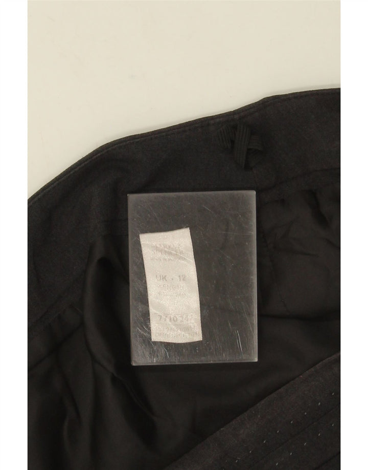 Marks & Spencer Γυναικεία ίσια φούστα UK 12 Medium W32 Grey Polyester