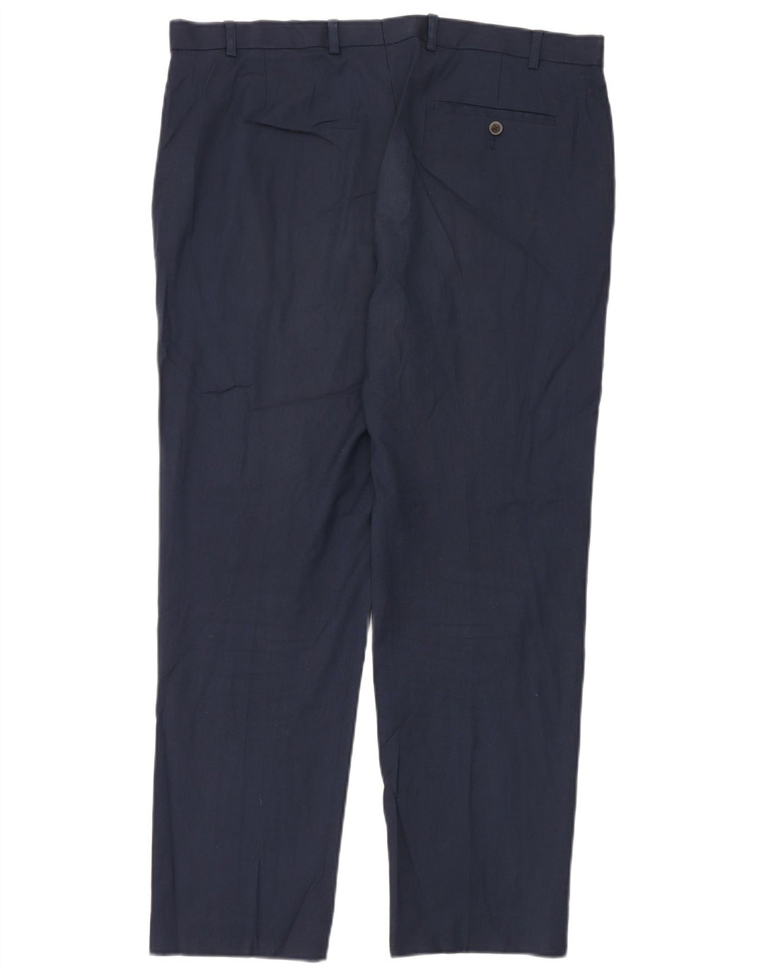 Ανδρικό ίσιο παντελόνι Marks & Spencer W38 L31 Navy Blue Polyester