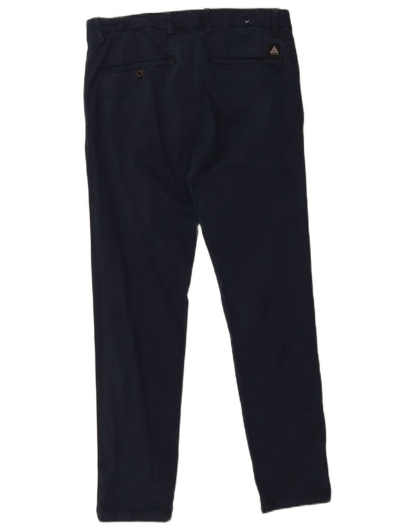 Zara Ανδρικό Slim παντελόνι Chino EU 42 Large W32 L30 Navy Blue Cotton