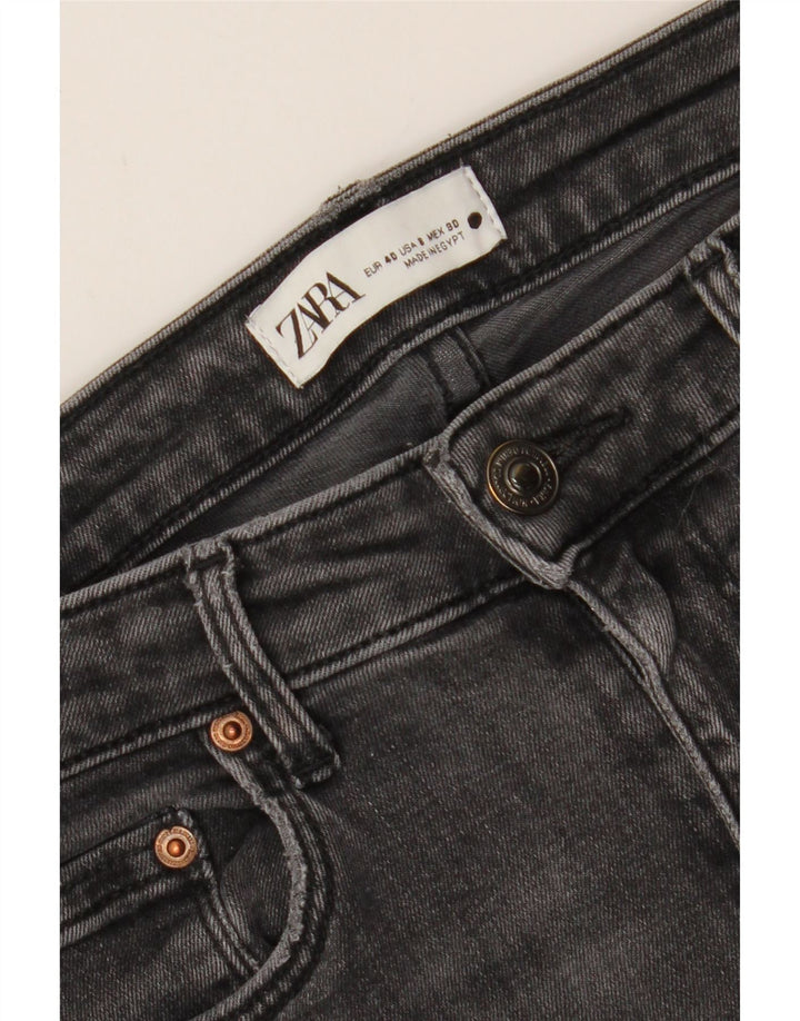 ZARA Womens Distressed Skinny Jeans EU 40 Medium W30 L27 Black Vintage Zara and Second-Hand Zara from Messina Hembry 