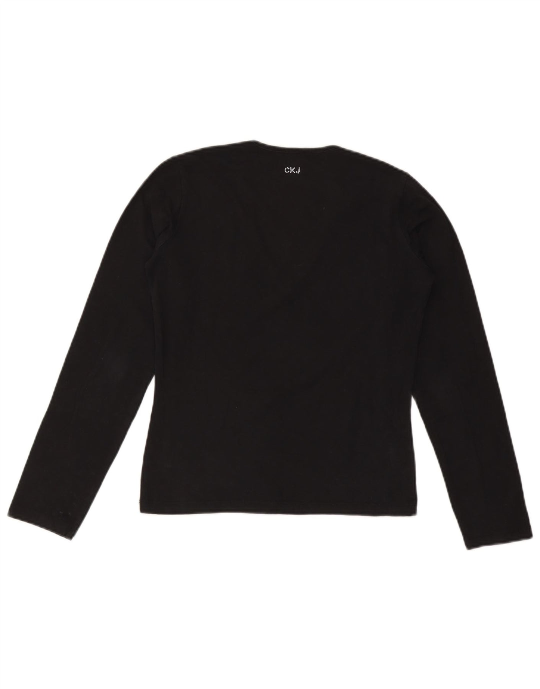 CALVIN KLEIN JEANS Γυναικείο τοπ μακρυμάνικο UK 18 XL Μαύρο