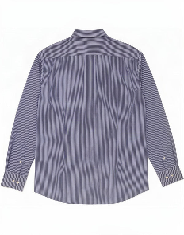 Ανδρικό πουκάμισο Dack's Slim Fit 2XL Blue Pinstripe Βαμβακερό
