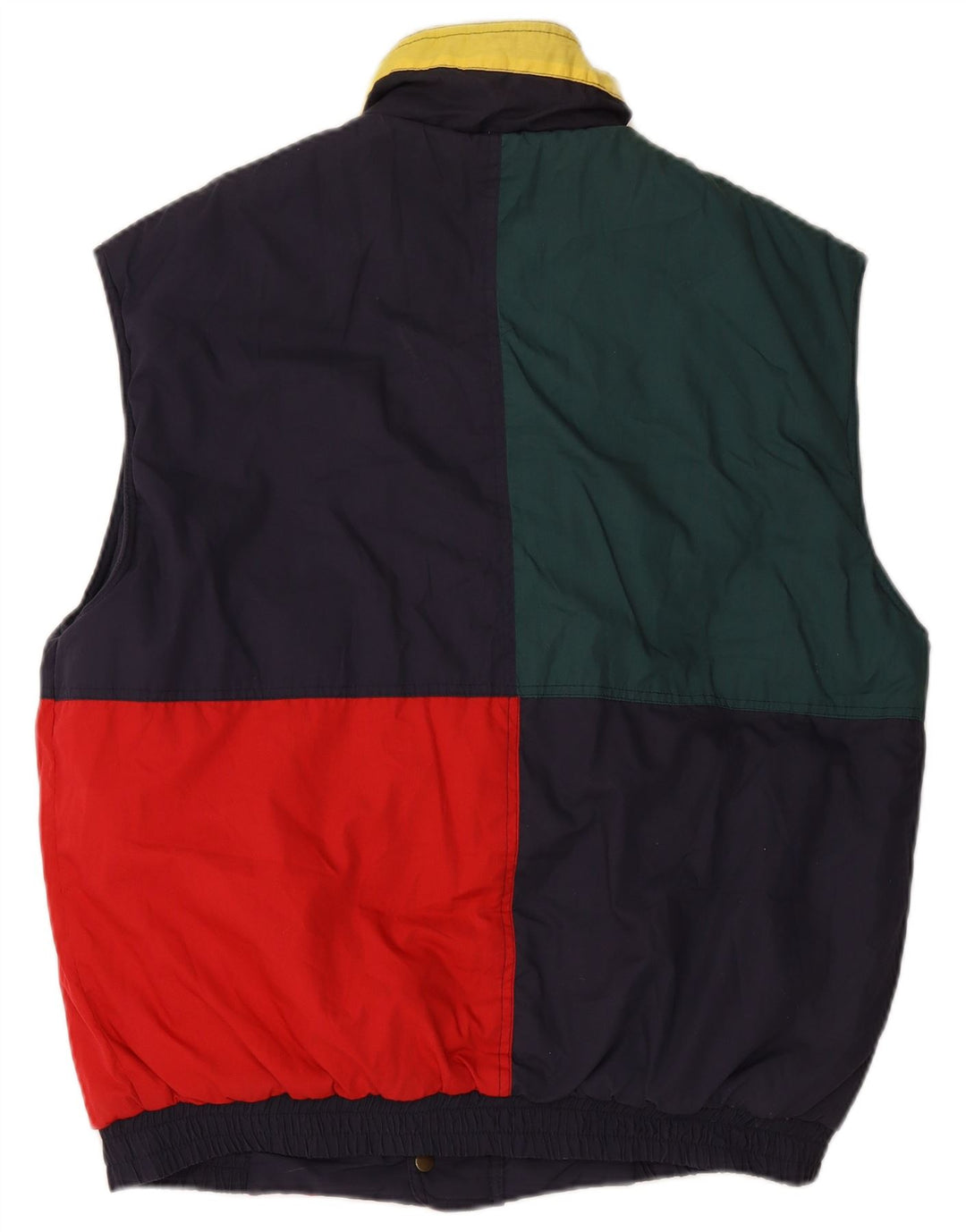 VINTAGE Ανδρικό αναστρέψιμο με επένδυση Gilet UK 42 XL Navy Blue Colourblock