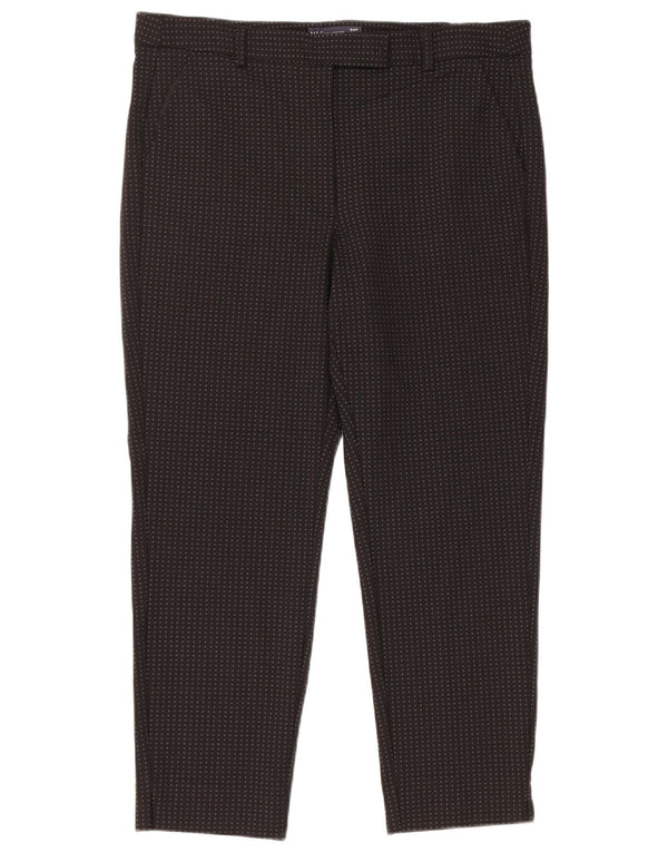 Marks & Spencer Γυναικείο Cropped Παντελόνι UK 16 Large W34 L24 Black Flecked