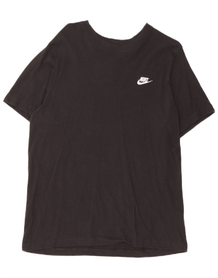 Ανδρικό μπλουζάκι Nike, μεγάλο μαύρο βαμβακερό
