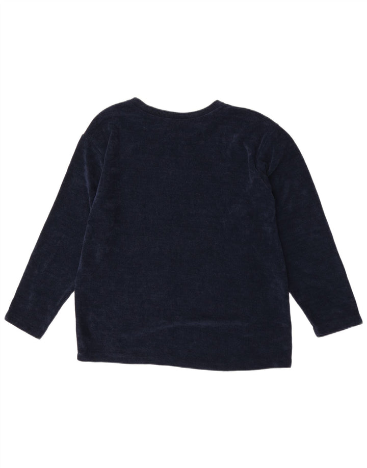 Marks & Spencer Ανδρικό τοπ μακρυμάνικο μεγάλο Navy Blue Polyester