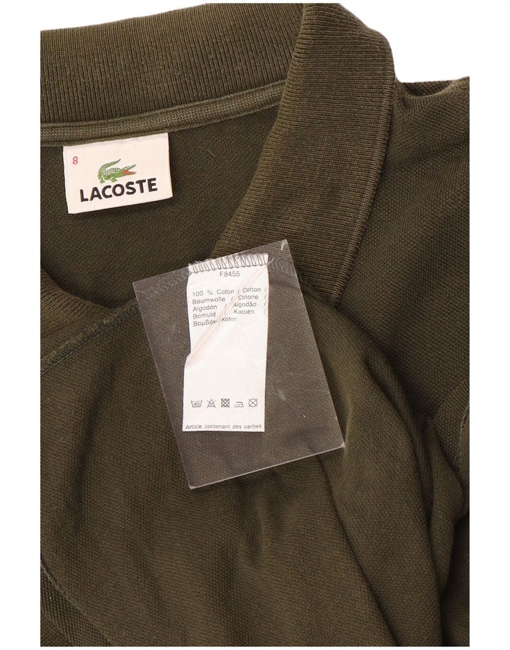Ανδρικό μακρυμάνικο μπλουζάκι πόλο LACOSTE 8 3XL βαμβακερό χακί