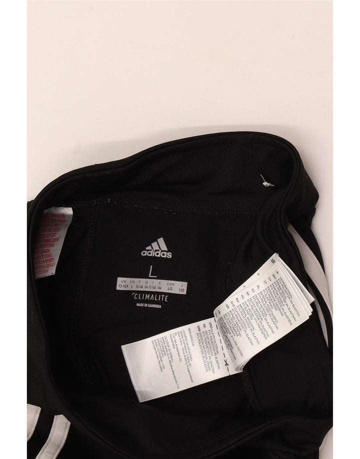 Adidas Girls Climalite κολάν 13-14 ετών Μεγάλο μαύρο πολυεστέρα