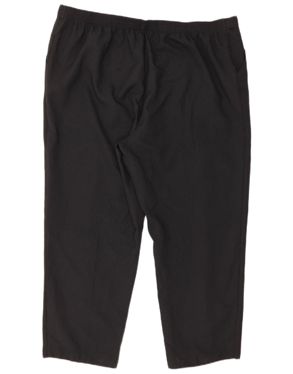 Marks & Spencer Γυναικείο κωνικό κομμένο παντελόνι UK 22 2XL W44 L27 μαύρο