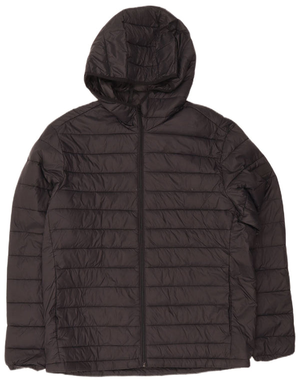 Jack & Jones Ανδρικό μπουφάν με κουκούλα UK 42 XL μαύρο