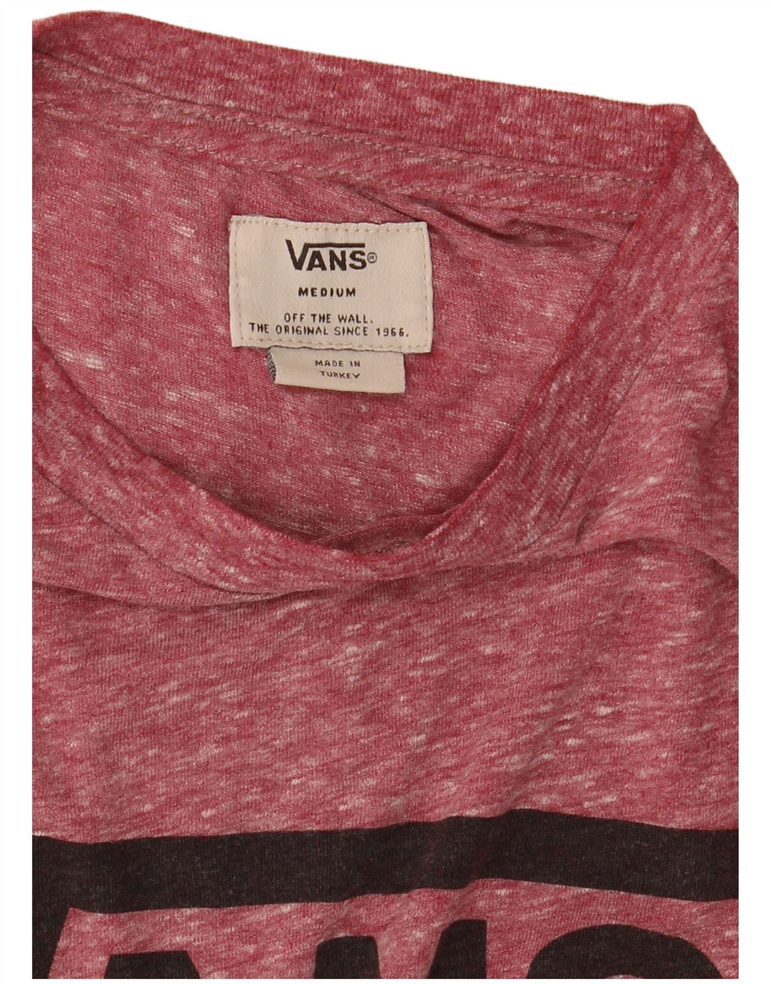 Ανδρικό γραφικό T-Shirt VANS Top Medium Maroon Flecked