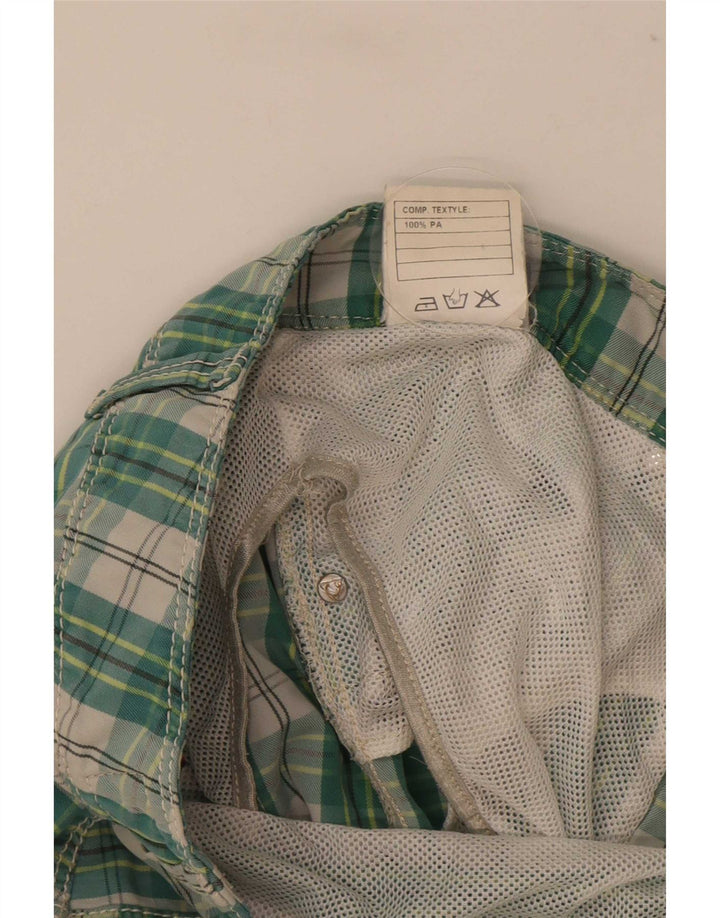 Ανδρικό σορτς κολύμβησης Roy Rogers Μεγάλο Πράσινο Check Polyester