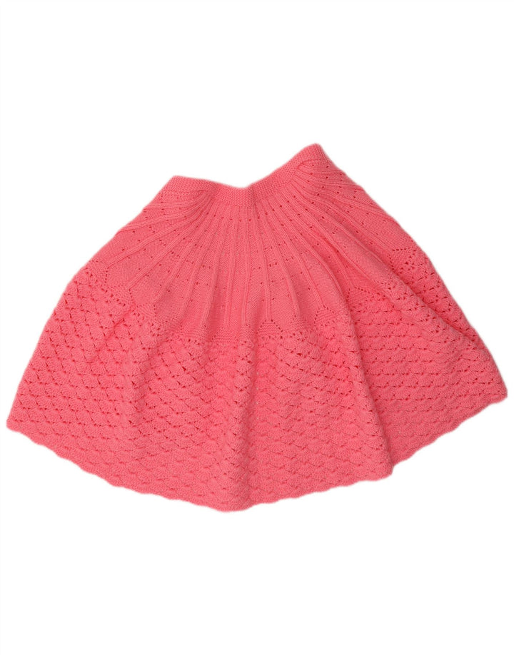 Vintage Γυναικείο Poncho Cardigan πουλόβερ UK 14 Medium Pink