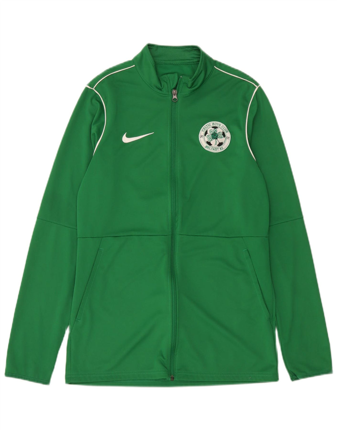 Ανδρική φόρμα Nike Dri Fit Μπουφάν με μεσαίο πράσινο πολυεστέρα