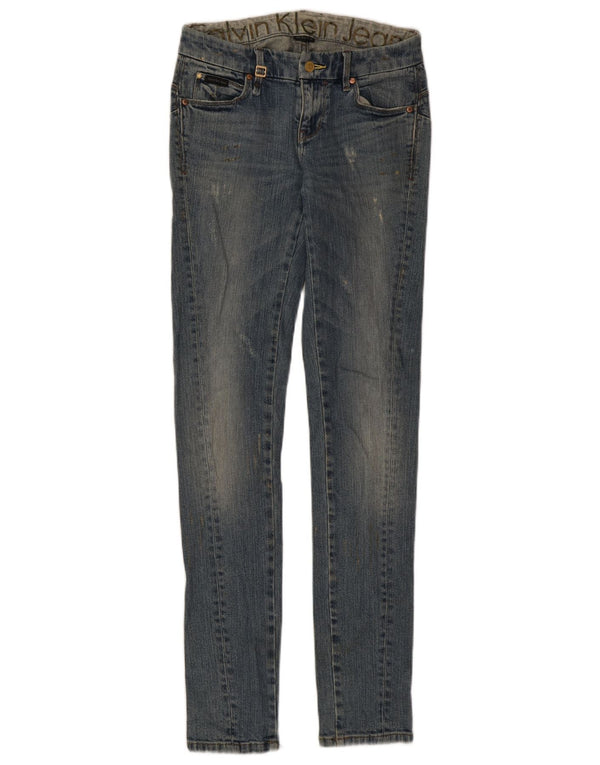 Calvin Klein Γυναικεία στενόχωρα τζιν W26 L34 Μπλε βαμβακερά