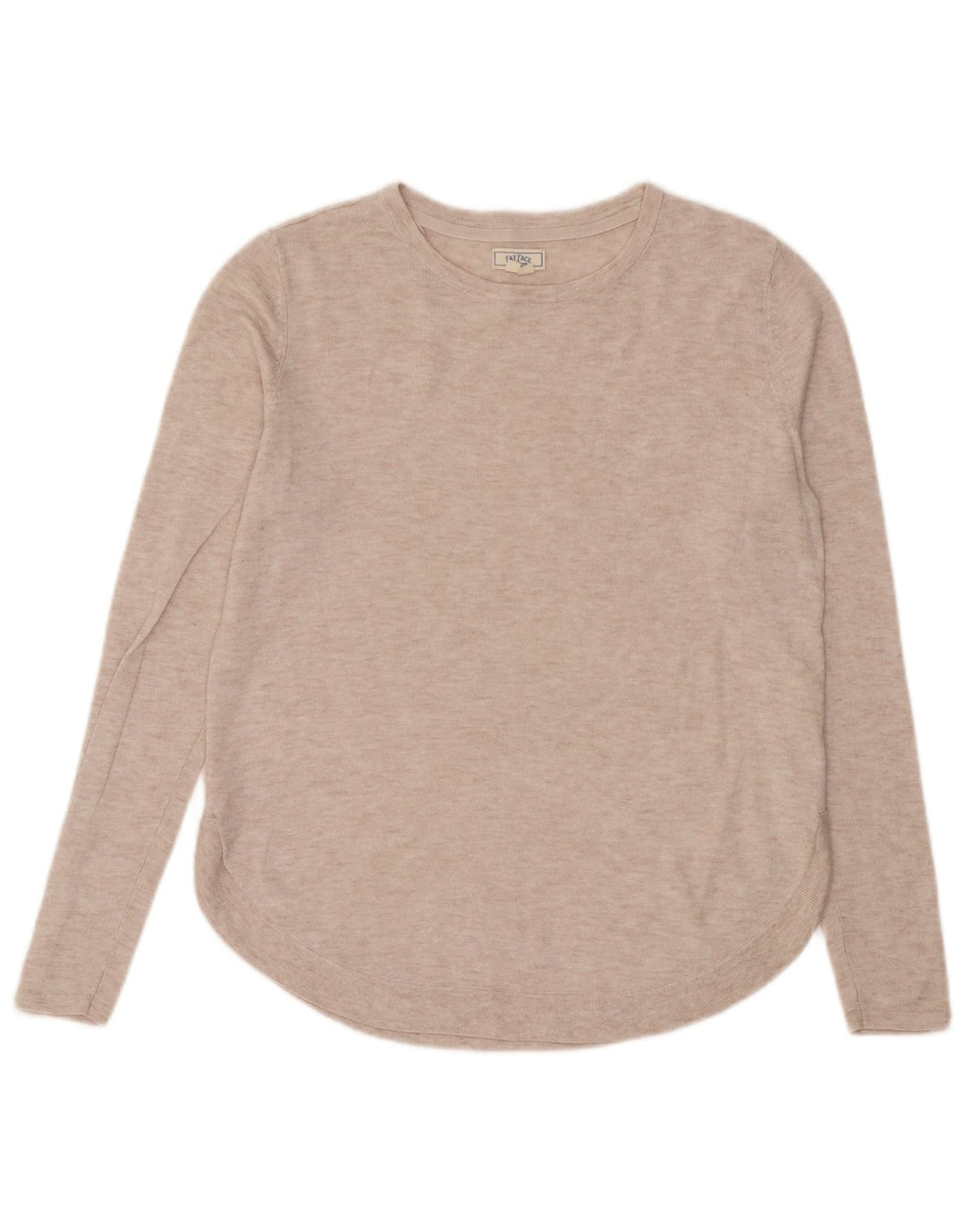 Fat Face Γυναικείο πουλόβερ με λαιμόκοψη UK 12 Medium Beige Polyester