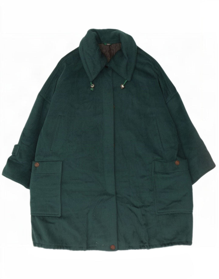 Sportmax Γυναικείο Oversized Πανωφόρι UK 12 Μέτριο πράσινο μαλλί