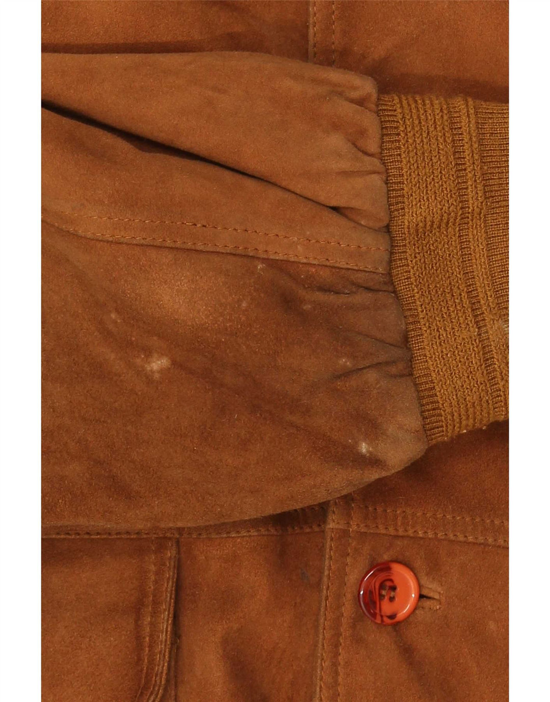 Vintage Ανδρικό Suede Bomber Jacket IT 56 3XL Καφέ Δερμάτινο