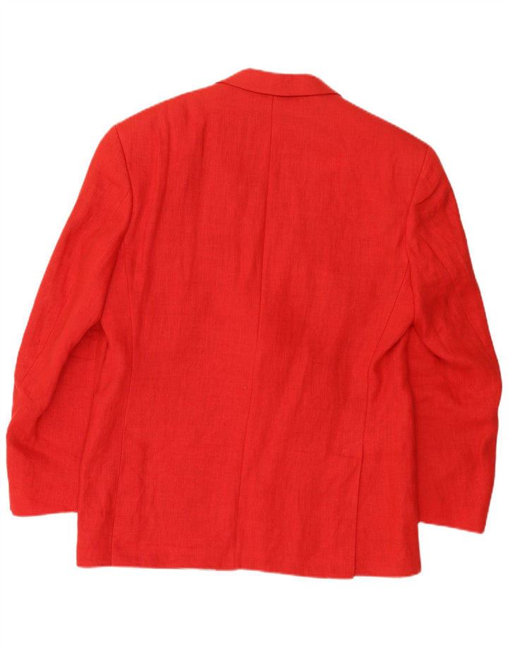 Vintage Ανδρικό Μπουφάν Blazer με 2 Κουμπιά IT 50 Μεγάλο Κόκκινο Λευκό