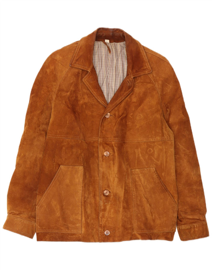 Vintage Ανδρικό Suede Jacket IT 50 Large Beige