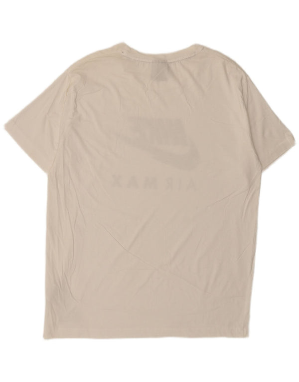 Ανδρικό γραφικό μπλουζάκι Nike XL λευκό βαμβακερό