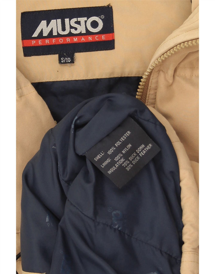 Musto Γυναικείο Oversized padded Gilet UK 10 Small Beige Polyester