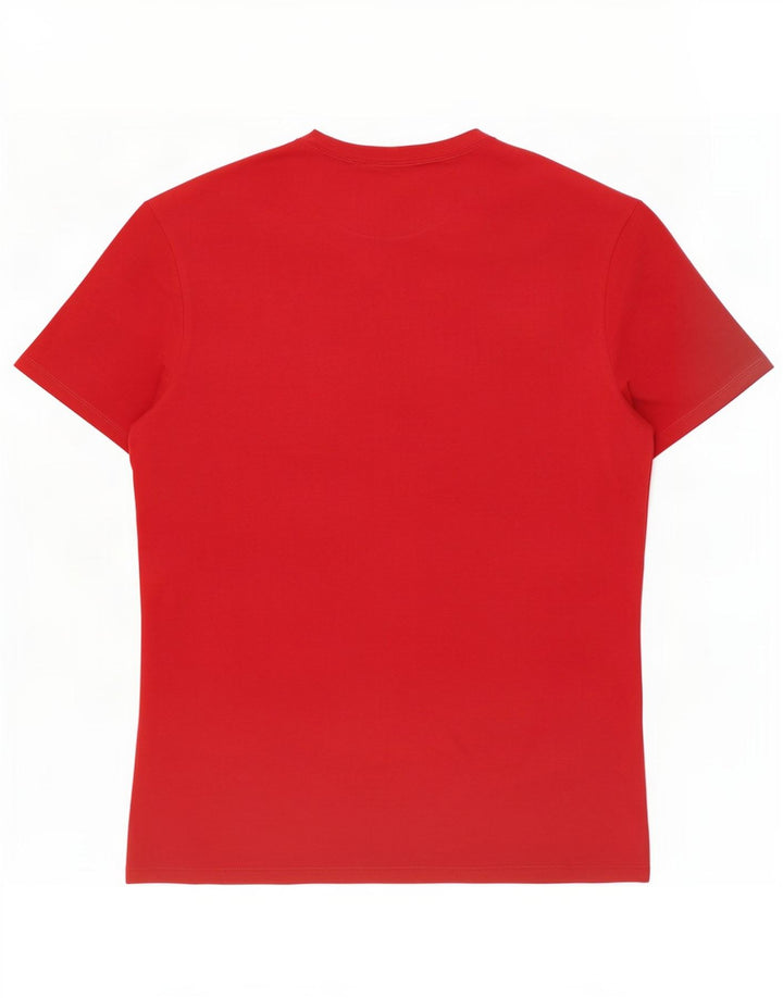 Γυναικείο γραφικό μπλουζάκι Guess Top UK 14 Medium Red