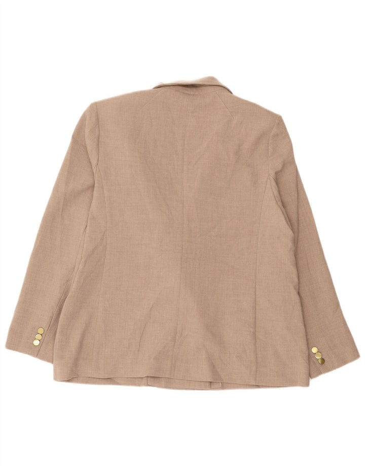 Marks & Spencer Γυναικείο σακάκι με διπλό στήθος UK 18 XL Beige