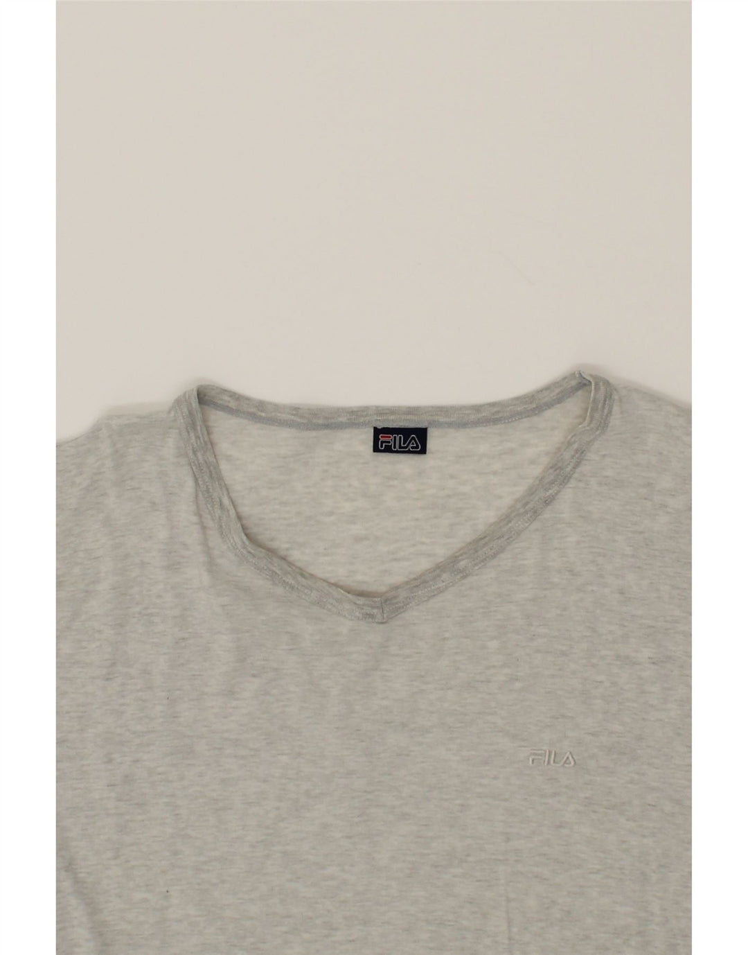 FILA Mens T-Shirt Top Large Grey Vintage Fila and Second-Hand Fila from Messina Hembry 