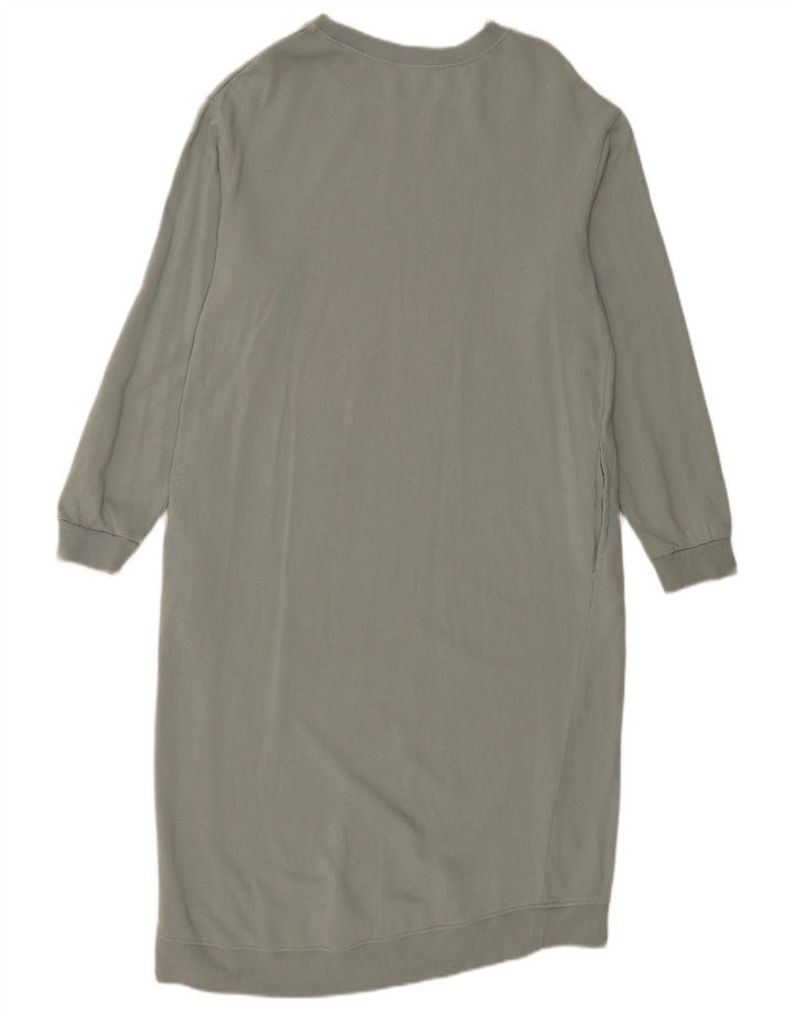 Zara Γυναικεία Φούτερ Jumper Φόρεμα UK 14 Medium Grey