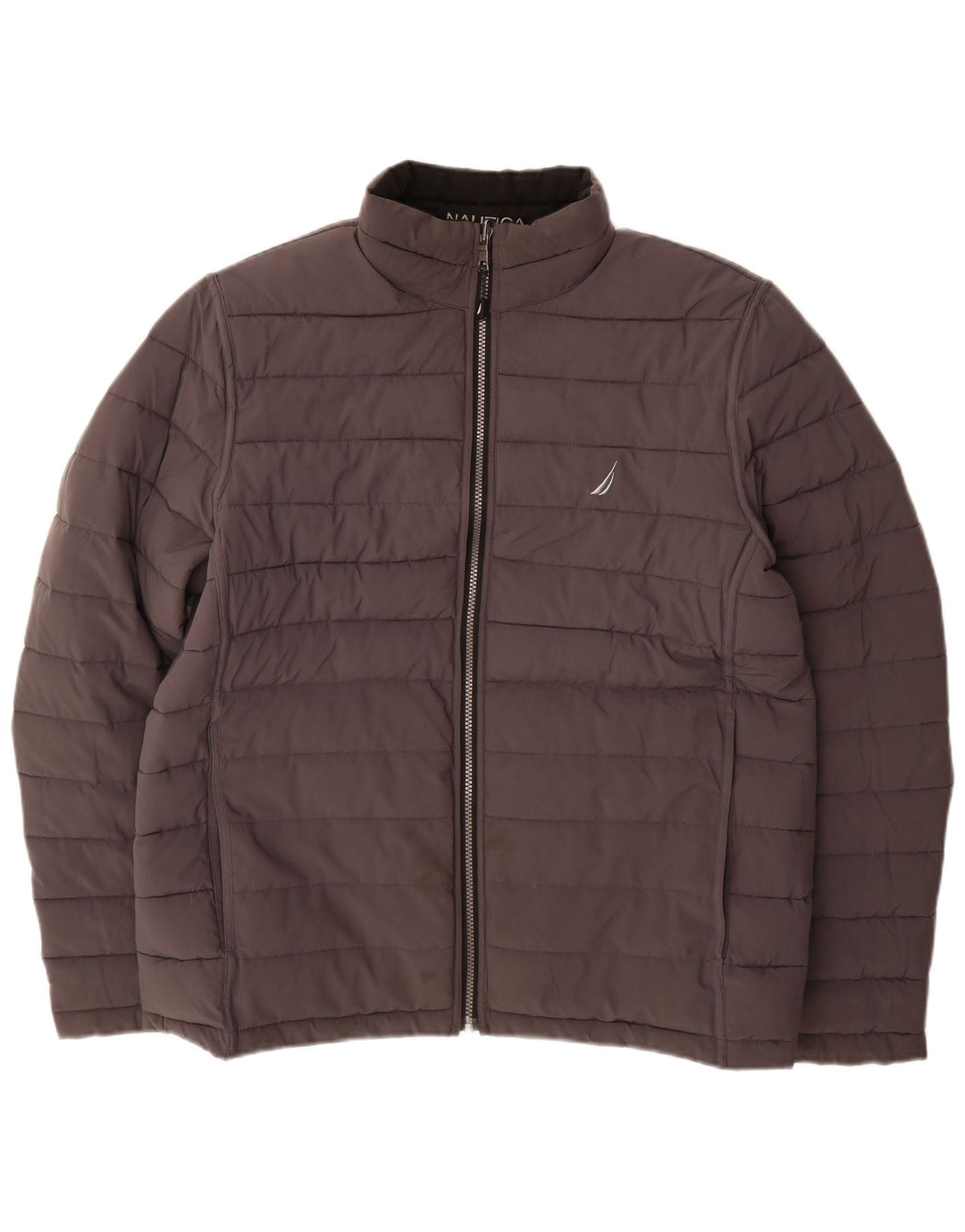 NAUTICA Ανδρικό αναστρέψιμο μπουφάν με επένδυση UK 40 μεγάλο μαύρο πολυεστέρα