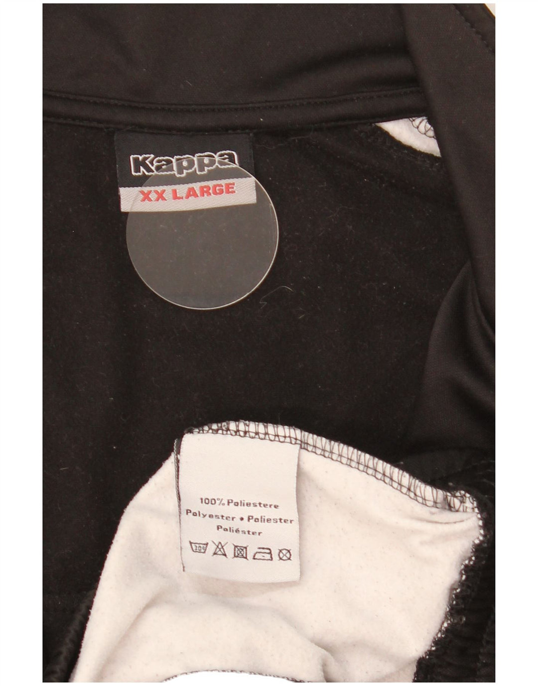 Ανδρική φόρμα γραφικής Kappa Top Jacket 2XL Black Colourblock Polyester