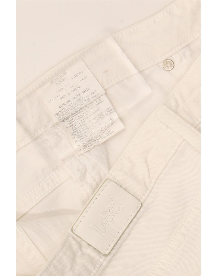 LEE Womens Norma Slim Jeans W30 L30 White Cotton Vintage Lee and Second-Hand Lee from Messina Hembry 