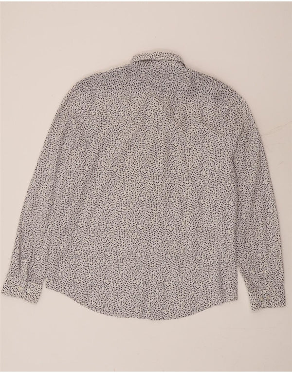 Ανδρικό πουκάμισο Penguin Heritage Slim Fit XL Λευκό φλοράλ βαμβακερό