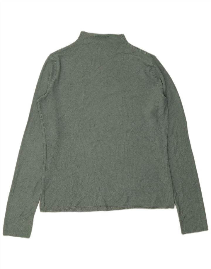 Zara Γυναικείο πουλόβερ με λαιμόκοψη UK 16 Large Green