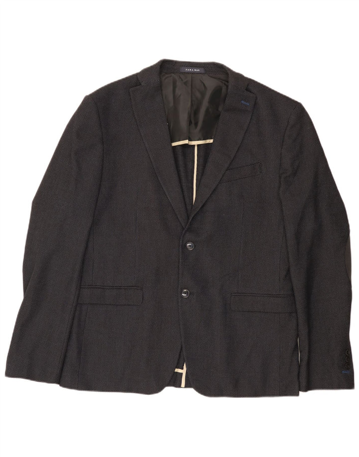 Zara Ανδρικό σακάκι μπλέιζερ με 2 κουμπιά EU 54 XL Μαύρο