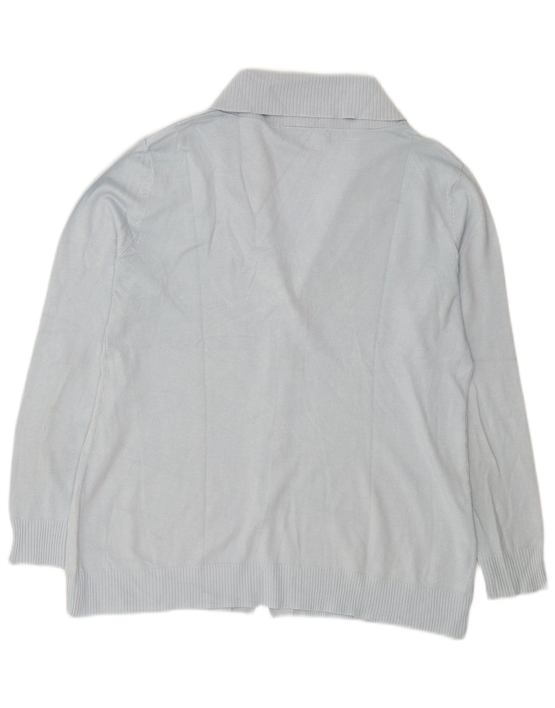 Zara Γυναικεία Ζακέτα UK 16 Large Blue Rayon