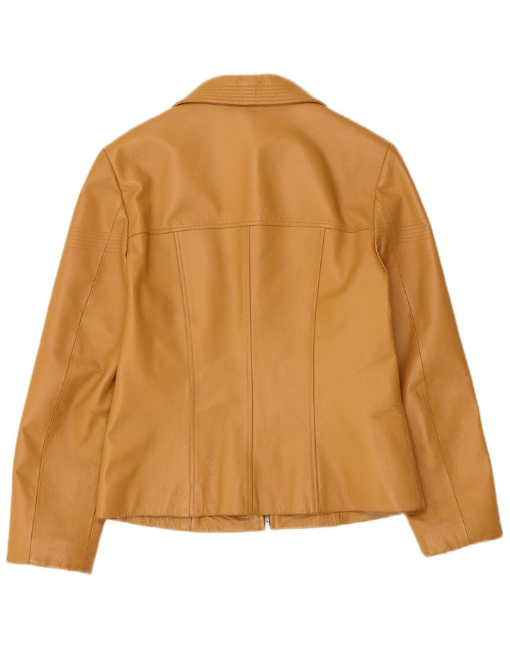 Γυναικείο Δερμάτινο Μπουφάν TOGETHER UK 8 Small Beige Leather