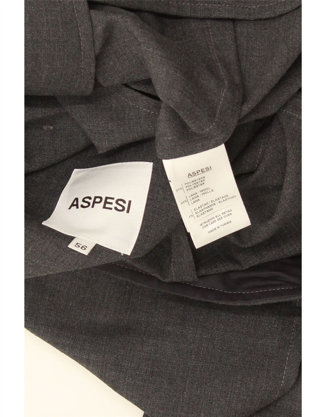 Aspesi Ανδρικό σακάκι 3 κουμπιών Blazer IT 56 3XL Grey Polyester