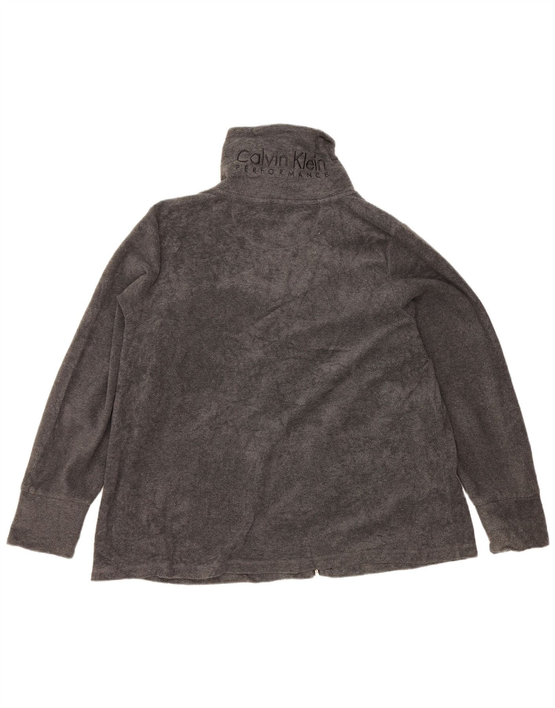 Calvin Klein Γυναικείο Μπουφάν με γραφικά Fleece UK 20 2XL Grey Polyester