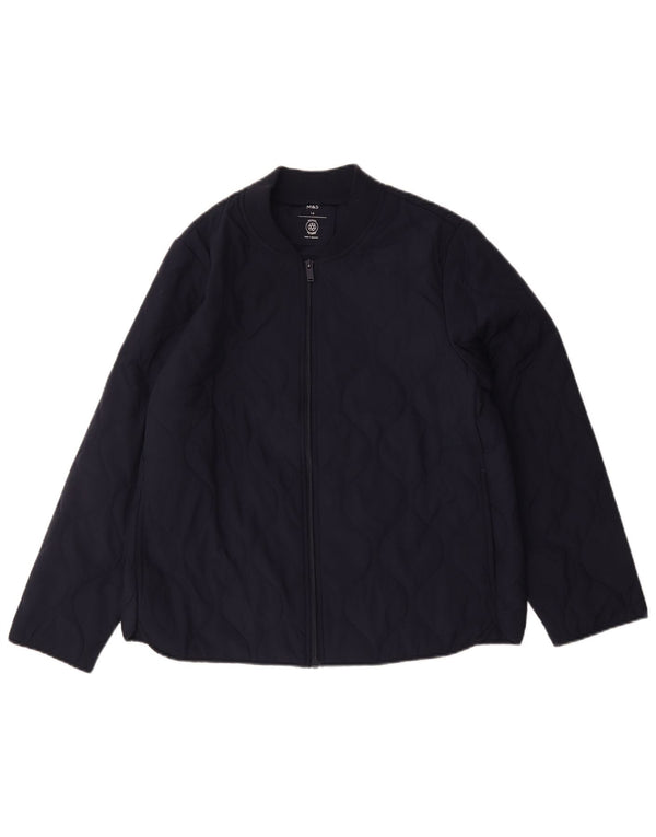Marks & Spencer Γυναικείο καπιτονέ μπουφάν UK 14 Large Navy Blue Polyester