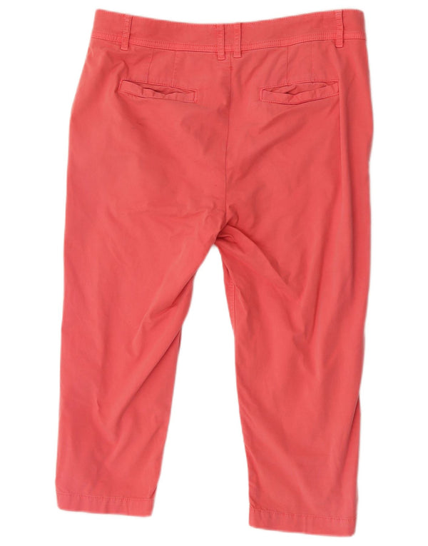 Fat Face Γυναικείο Ένδυμα Βαμμένο Cropped Παντελόνι UK 12 Medium W32 L19 Pink