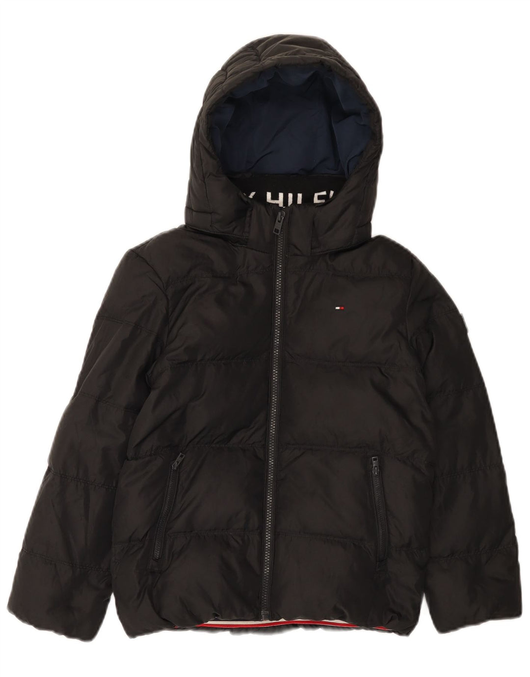 Μπουφάν Tommy Hilfiger Boys Hooded padded Jacket 7-8 Years Black Polyester