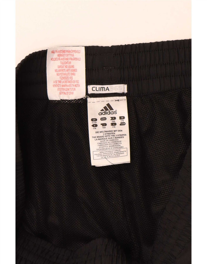 Παντελόνι αθλητικής φόρμας Adidas Boys Climacool Capri 15-16 ετών μαύρο πολυεστέρα
