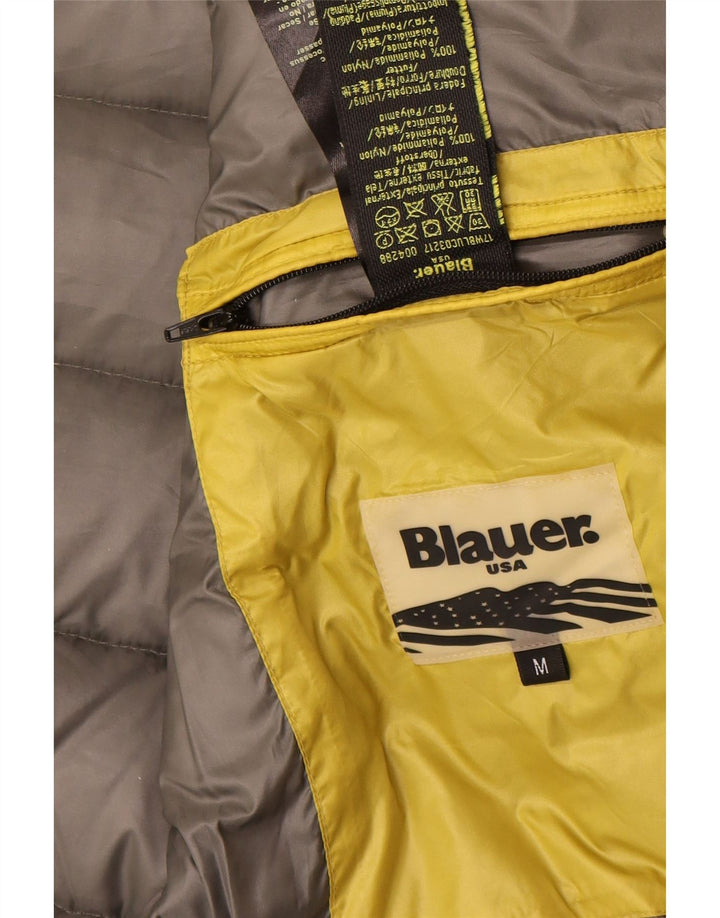 Blauer Ανδρικό μπουφάν με κουκούλα UK 38 Medium Yellow Polyamide