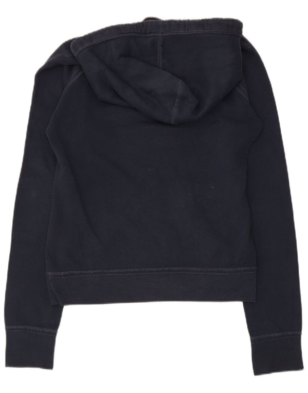 ABERCROMBIE & FITCH Γυναικεία Νέα Υόρκη Hoodie Jumper UK 10 Small Navy Blue