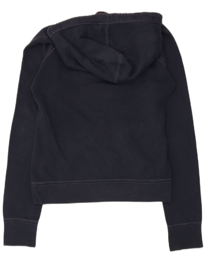 ABERCROMBIE & FITCH Γυναικεία Νέα Υόρκη Hoodie Jumper UK 10 Small Navy Blue